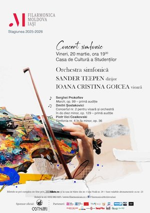 Bilete la Concert simfonic – Prokofiev, Șostakovici, Ceaikovski