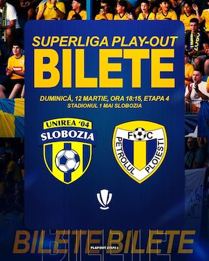 Bilete la Unirea Slobozia - Petrolul Ploiesti