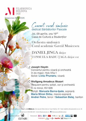 Bilete la Concert vocal-simfonic dedicat Sărbătorilor Pascale