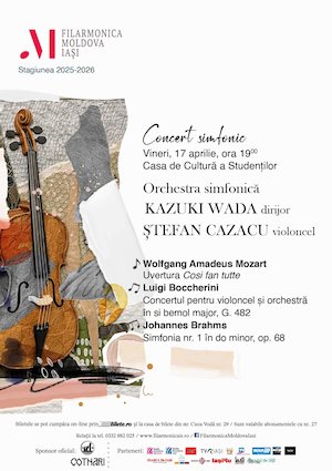 Bilete la Concert simfonic – Mozart, Boccherini, Brahms