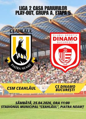 Bilete la ACSM Ceahlaul Piatra Neamt - CS Dinamo Bucuresti