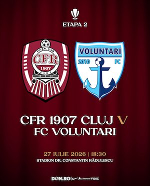 Bilete la CFR 1907 Cluj - FC Voluntari