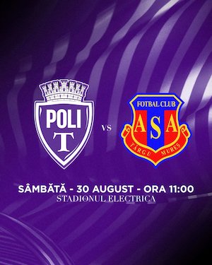 Bilete la Politehnica Timisoara vs ASA Targu Mures