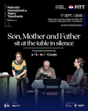 Bilete la Son, Mother and Father sit at a table in silence
