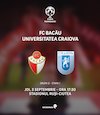 bilete Cupa Romaniei - FC Bacau - Universitatea Craiova