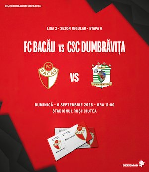 Bilete la ACS FC Bacau vs CSC Dumbravita