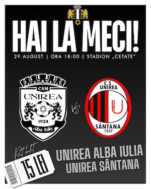 Bilete la FC Unirea Alba Iulia vs CS Unirea Santana