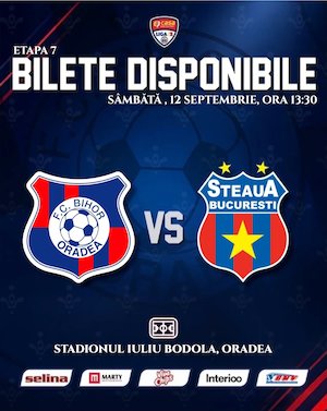Bilete la FC BIHOR ORADEA - STEAUA BUCURESTI
