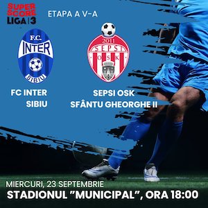 Bilete la Inter Sibiu vs Sepsi OSK II