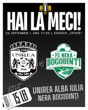 Bilete la CSM Unirea Alba Iulia vs Nera Bogodinti