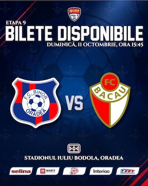 Bilete la Fc Bihor Oradea vs ACS FC Bacau